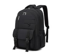 Kono Mochila Escolar Niño Niña Adolescente, Mochila Instituto Ligera Gran Capacidad 15.6 Pulgadas Portátil, Mochila Colegio Primaria Secundaria Casual Viaje (Negro)