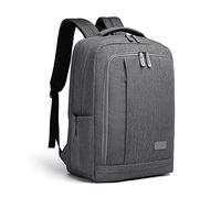 Kono Mochila Hombre Portátil 15,6 Pulgadas con Puerto USB, Mochila Impermeable Antirrobo para Trabajo Universidad Viaje Diario, Mochila Ordenador Grande con Múltiples Compartimentos (Gris, L)