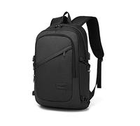 Kono Mochila Ordenador Portátil 15.6 Pulgadas Antirrobo e Impermeable con Puerto USB, Unisex Ligera para Trabajo, Escuela, Viaje, Universidad, Negocios y Uso Diario Negro