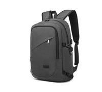 Kono Mochila Ordenador Portátil 15.6 Pulgadas Antirrobo e Impermeable con Puerto USB, Unisex Ligera para Trabajo, Escuela, Viaje, Universidad, Negocios y Uso Diario Gris Oscuro