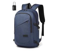 Kono Mochila Ordenador Portátil Antirrobo 15,6" Hombre Mujer, Azul Marino
