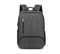 Kono Mochila para laptop de 15.6 pulgadas, mochila escolar para niños, mochila de viaje para hombres, gris, M, Casual