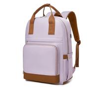 Kono Mochila para Ordenador Portátil 15,6" para Mujer, Morado/Marrón