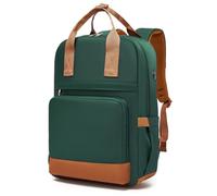 Kono Mochila para Ordenador Portátil 15,6 Pulgadas para Mujer, Verde/Marrón