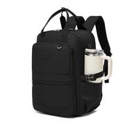 Kono Mochila para Portátil 15,6 Pulgadas Mujer, Gran Capacidad, Impermeable con Bolsillo para Botella, Ideal para Trabajo, Universidad, Viajes(Negro)