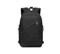 Kono Mochila para Portátil de 15,6 Pulgadas, Antirrobo e Impermeable con Puerto de Carga USB, Ligera para Hombre, Viaje, Trabajo, Universidad y Escuela (Negro)