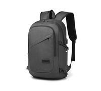 Kono Mochila Portátil 15,6 Pulgadas Hombre, Mochila Antirrobo Impermeable con Puerto USB y Candado, Ligera para Trabajo, Viaje y Uso Diario - Gris Oscuro