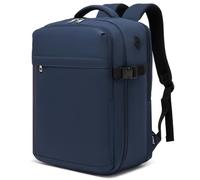 Kono Mochila Viaje Cabina Avion 40x30x20, Maleta Cabina para Ryanair Equipaje de Mano para Vueling 24L, Mochila 40x20x30 para Wizzair para Trabajo Escuela,Azul