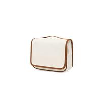 Kono Neceser colgante para hombre y mujer, impermeable, multifuncional, con gancho para colgar, organizador de cosméticos multifuncional, bolsas de maquillaje, beige, Shaion