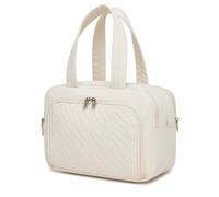 Kono Neceser Mujer de Viaje Grande Neceser Maquillaje Impermeable Bolsa de Aseo con Gran Apertura Organizador de Artículos de Tocador y Cosméticos