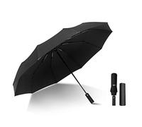 Kono Paraguas Plegable Automatico Paraguas de Viaje Resistentes al Viento para Hombres y Mujeres (Negro)