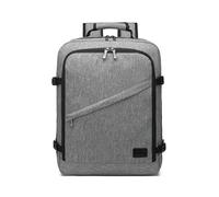 KONO Ryanair Mochila de viaje para avión equipaje de mano para debajo del asiento bolsa para Ryanair, gris, Easyjet 45 x 33 x 20 cm, Clásico