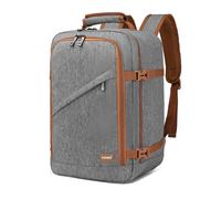Kono Ryanair - Mochila de viaje para debajo del asiento de 40 x 20 x 25 pulgadas, tamaño 20 L, Gris / Marrón, Talla única
