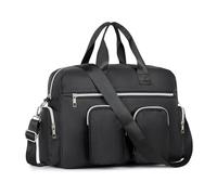 Kono Women's Handbag Top-Handle Bag, Bolsa con asa Superior para Mujer, Negro Puro, Large
