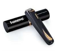 Konovo Cortaúñas para Mujer - Portátil Con Recogedor y Lima - para Niñas y Pies - Negro