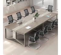 Konplfdzn Mesa de conferencias Moderna for Oficina de 2 a 8 Personas, con Forma de Barco, Ideal for Clases, seminarios y Salas de Juntas (sin sillas)(Wax Wood,94.4 * 47.2 * 29.5inch)