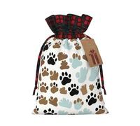 KoNsev Bolsa de regalo con cordón de bloque de color con estampado de huesos, suministros de Navidad, decoración de Halloween, 4.7 x 6.9 pulgadas