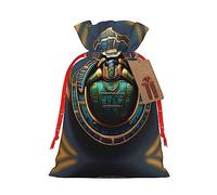 KoNsev Bolsa de regalo con cordón de escarabajo egipcio, regalo de vacaciones, decoraciones de regalos para suministros de fiesta de Navidad