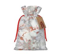 KoNsev Bolsa de regalo con cordón de mármol de oro rosa, regalo de vacaciones, decoración para suministros de fiesta de Navidad y Halloween, 4.7 x 6.9 pulgadas