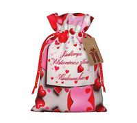 KoNsev Bolsa de regalo con cordón para el día del amante, regalo de vacaciones, decoración para suministros de fiesta de Navidad y Halloween, 8.3 x 11.8 pulgadas