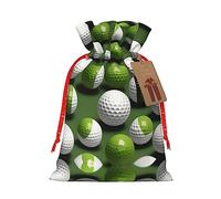 KoNsev Bolsa de regalo con cordón para pelota de golf, regalo de vacaciones, decoración para Navidad y Halloween, suministros de fiesta de 4.7 x 6.9 pulgadas