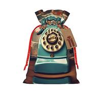 KoNsev Bolsa de regalo con cordón para teléfonos de Inglaterra Reino Unido, regalo de vacaciones, decoraciones de regalos para suministros de fiesta de Navidad