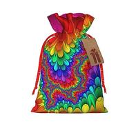 KoNsev Bolsa de regalo con cordón rojo teñido anudado, regalo de vacaciones, decoraciones de regalos para suministros de fiesta de Navidad