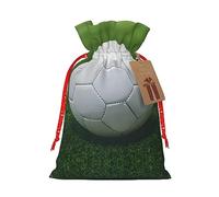 KoNsev Bolsas de Navidad con cordón, bolsas de regalo de Navidad 3D, bolsas de decoración de Halloween, bolsas de regalo de Navidad, bolsas de recuerdo de fiesta, impresión de pelota deportiva de