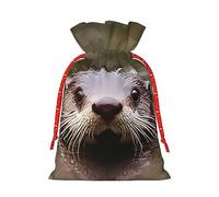 KoNsev Bonita bolsa de regalo con cordón de torre de agua, regalo de vacaciones, decoración para suministros de fiesta de Navidad y Halloween, 4.7 x 6.9 pulgadas