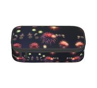 KoNsev Estuche organizador de escritorio de oficina con estampado de bombero y bombero para adultos, bolsa grande para bolígrafos, Explosion Firework 3D, Talla única