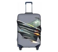KoNsev Funda para equipaje, protector de maleta de moda para equipaje de 18 a 32 pulgadas, fundas de maleta lavables, estampado de Jet Fighters, Jet Fighter, S, Informal