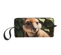 KoNsev Funny For Kangaroo Zoo - Neceser de viaje para hombres y mujeres, organizador de accesorios, monedero pequeño, bolsa pequeña, Divertido canguro de zoológico, Talla única