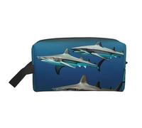 KoNsev Hammerhead Sharks - Neceser de viaje para hombres y mujeres, organizador de accesorios, monedero pequeño, bolsa pequeña, Tiburones de cabeza de martillo, Talla única