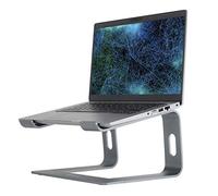 Konsol - Soporte para ordenador portátil desmontable con ventilación, compatible con portátiles MacBook Pro/Air, HP, Dell, Lenovo, Samsung, Acer, Huawei MateBook (gris)