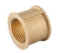 konst-install Manguito de latón de 1 1/4 pulgadas (39 mm de diámetro), 2 x rosca interior, pieza de conexión IG/IG, accesorio de rosca, accesorios de latón, adecuado para calefacción de agua potable