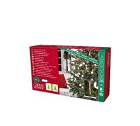 Konst Smide 1165-000 - Cadena de luces led para árbol de Navidad (10 velas luminosas pequeñas, 10 diodos de luz blanca cálida, transformador interno de 4,5 V, incluye interruptor)