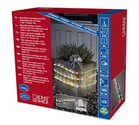 Konstmide - Tira de luces LED (multicolor o luz blanca cálida, temporizador), multicolor, 9m