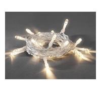 Konstsmide 1068-010 - Guirnalda LED para el árbol de navidad (20 diodos de blanco cálido, pilas 3 x AA de 1,5 V, hasta 30 h, cable transparente)