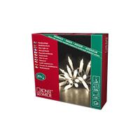 Konstsmide 1112 - 002 - Mini guirnalda de Navidad/para interior (IP20)/VDE/Interior De 230 V/ONE String/20 Bombillas transparentes, cable blanco