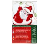 Konstsmide 1276-203 - Muñeco de Papá Noel con luz led (1 diodo blanco, 2 pilas AA, 1,5 V, cable transparente, altura: 10 cm)