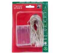 Konstsmide 1469 - 503 - Guirnalda de luces LED, plástico, transparente