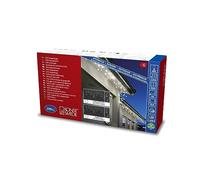 Konstsmide 2738 - 802 LED Canalón guirnalda luminosa para exteriores (IP44)/200 diodos, transformador exterior de 24 V, cable blanco de color ámbar