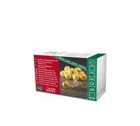 Konstsmide 3157-803 - Guirnalda led con bolas de metal (10 diodos de blanco cálido, funciona con 3 pilas AA de 1,5 V, cable transparente), color dorado
