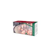 Konstsmide 3167-343 - Guirnalda led con bolas (20 diodos de luz blanca cálida, funciona con 3 pilas AA de 1,5 V no incluidas, cable transparente)