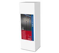 Konstsmide 3385-600 - Árbol de luces led (250 cm, 240 diodos redondos de luz blanca cálida, transformador exterior de 24 V, cable marrón)