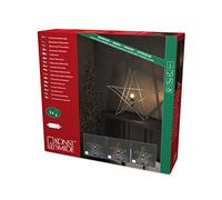Konstsmide 3552 - 300 plata farbener metal Estrella/para interior (IP20)/Interior De 230 V/sin bombilla/con interruptor de encendido/apagado, casquillo E14, cable negro