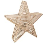 Konstsmide 3556 - 490 metal Estrella con petroleumblauem algodón trenzadas/de hilo para interior (IP20)/Interior De 230 V/sin bombilla/con interruptor de encendido/apagado, casquillo E14, cable negro