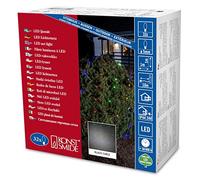 Konstsmide 3748 - 500 - Red de luces LED para exterior (Transformador EXTERIOR IP44)/VDE/24 V/32 diodos Cable Negro