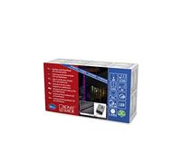 Konstsmide 3798 - 540 Micro LED Luz Cadena con cambio de color rojo/azul/para exterior (IP44)/80 farbwechselnde diodos, transformador exterior de 24 V, cable negro)
