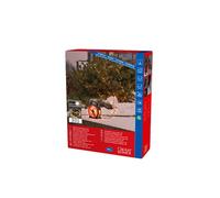 Konstsmide 3836-107 - Guirnalda de luces led (600 diodos de luz blanca cálida, transformador exterior de 30 V, 6 W, cable suave negro), color negro